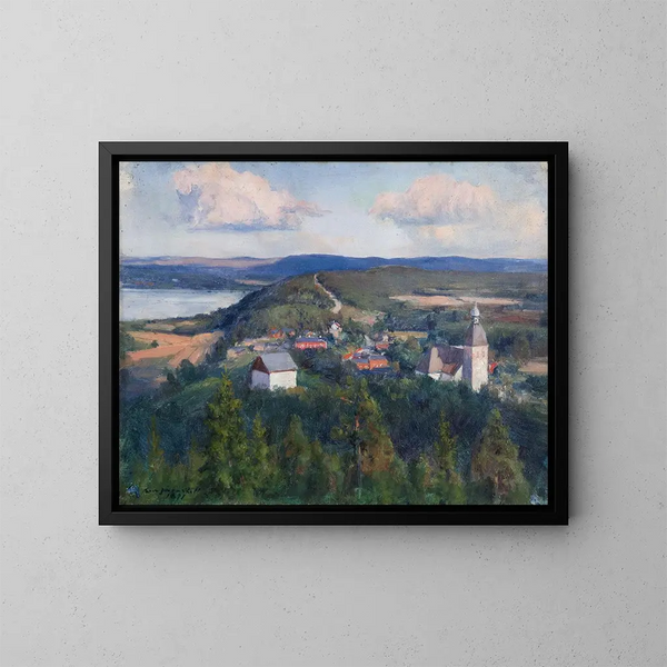 Paesaggio di Kangasala - Eero Järnefelt — quadro incorniciato alla parete