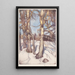 Alberi in inverno - Eero Järnefelt — quadro incorniciato alla parete