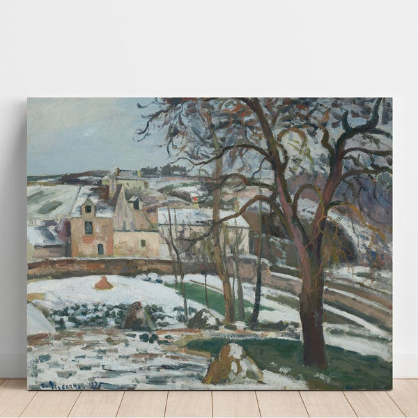 Riproduzione del dipinto Effetto di Neve a L'Hermitage, Pontoise - Camille Pissarro