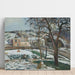 Riproduzione del dipinto Effetto di Neve a L'Hermitage, Pontoise - Camille Pissarro