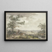 Paesaggio con asini da soma vicino a Hilversum - Egbert van Drielst — quadro incorniciato alla parete