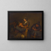 Una coppia innamorata in un'osteria - Egbert van Heemskerck il Giovane — quadro incorniciato alla parete