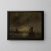 Vista notturna - Egide Linnig — quadro incorniciato alla parete
