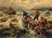 Il salvataggio dei naufraghi - Egide Linnig — vista dell’opera