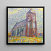 Chiesa a Zoutelande - Piet Mondrian — quadro incorniciato alla parete