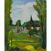 Riproduzione del dipinto Chiesa di Vieux Moulin vicino a Compiègne (Oise) - Suzanne Valadon