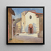 Chiesa e via Camprodon - Emily Sargent — quadro incorniciato alla parete