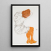 Riproduzione del dipinto La giovane ragazza addormentata - Egon Schiele