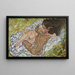L'Abbraccio - Egon Schiele — quadro incorniciato alla parete