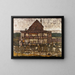 Casa con tetto in tegole II - Egon Schiele — quadro incorniciato alla parete