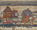 Maisons avec linge Suburb II - Egon Schiele — vista dell’opera
