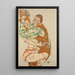Riproduzione del dipinto Faire l'amour - Egon Schiele