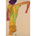 Riproduzione del dipinto Nu maschile che si sostiene - Egon Schiele