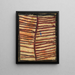 Ornamento con linee parallele - Egon Schiele — quadro incorniciato alla parete