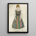 Ritratto di Edith - Egon Schiele — quadro incorniciato alla parete
