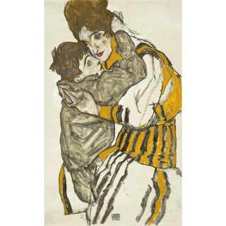 Egon Schiele - Schieles Wife with Her Little Nephew.webp
