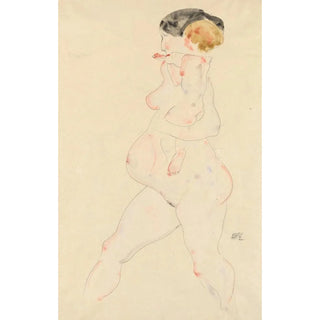Egon Schiele - Schwangere Frau mit Kind auf dem Arm.webp