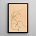 Riproduzione del dipinto Torso femminile seduto - Egon Schiele