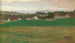 Prairie con villaggio sullo sfondo II - Egon Schiele — vista dell’opera