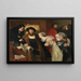 Christian II che firma l'Ordine di Esecuzione di Torben Oxe - Eilif Peterssen — quadro incorniciato alla parete