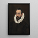 Ritratto di un gentiluomo - El Greco — quadro incorniciato alla parete