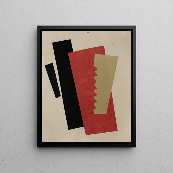 Composition RougeNoirOr - El Lissitzky — quadro incorniciato alla parete