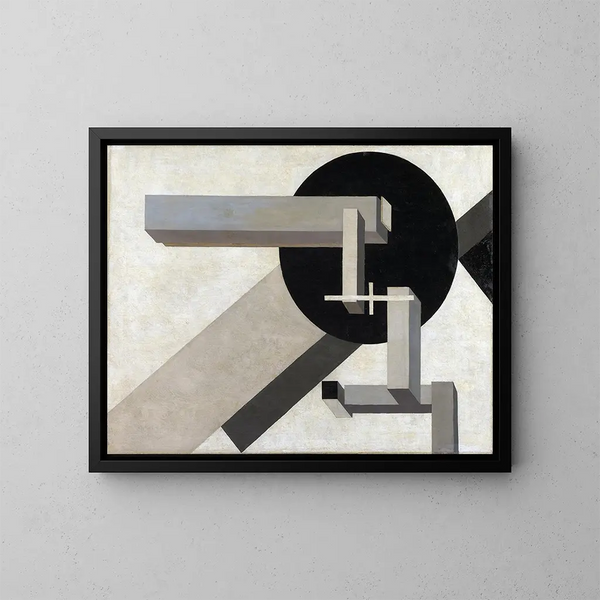 Proun 1D - El Lissitzky — quadro incorniciato alla parete