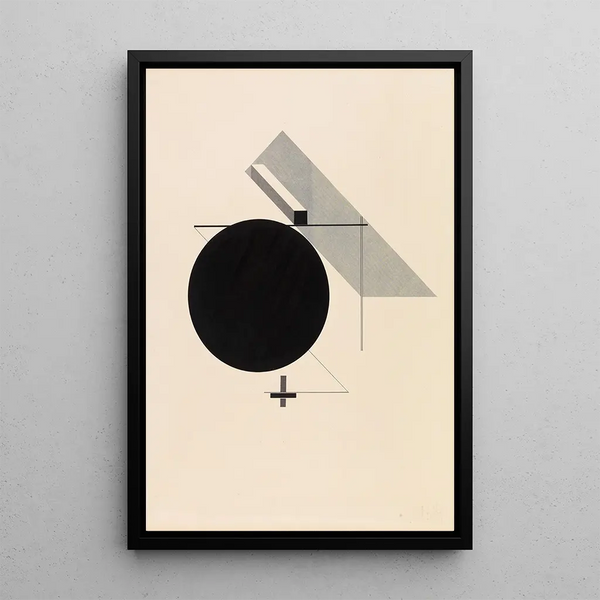 Proun IV Foglio 4 della I Kestnermappe Proun - El Lissitzky — quadro incorniciato alla parete