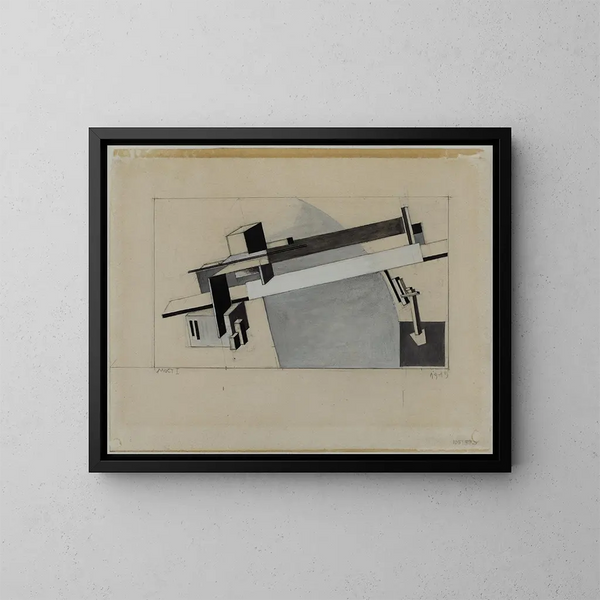 Studio Proun 1A Proun S K il Ponte - El Lissitzky — quadro incorniciato alla parete