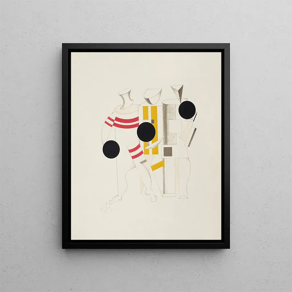Gli sportivi Gli sportivi - El Lissitzky — quadro incorniciato alla parete