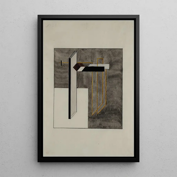 Riproduzione del dipinto Studio per Proun 4B - El Lissitzky