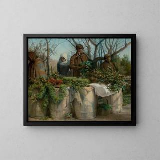 Eleazer Hutchinson Miller - Selling Christmas Greens.webp