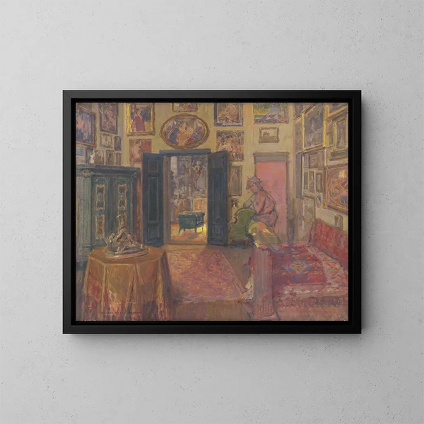 Atelier - Elemér Halász-Hradil — quadro incorniciato alla parete