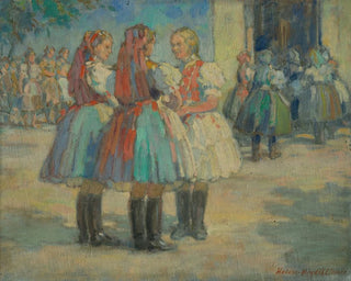 Elemr HalszHradil - Girls in traditional costume.webp