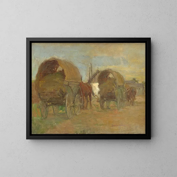 Caravanes de gitans - Elemér Halász-Hradil — quadro incorniciato alla parete
