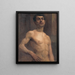 Nu maschile - Elemér Halász-Hradil — quadro incorniciato alla parete