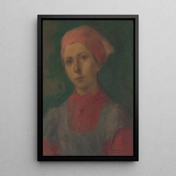 Fille Paysanne - Elemér Halász-Hradil — quadro incorniciato alla parete