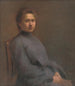 Ritratto della donna dell'artista - Elemér Halász-Hradil — vista dell’opera