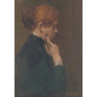 Elemr HalszHradil - Study of a Girl Lost in Thought.webp