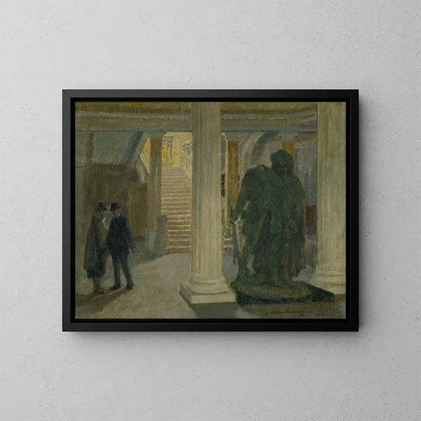 Il vestibolo del museo di Košice - Elemér Halász-Hradil — quadro incorniciato alla parete