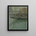 Gondole di Venezia - Elemér Halász-Hradil — quadro incorniciato alla parete
