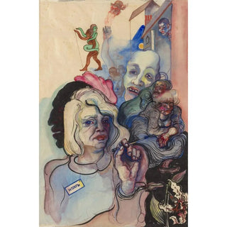 Elfriede LohseWchtler - Selfportrait in fantastic company.webp