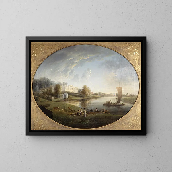 Maison du pape à Twickenham - Elias Martin — quadro incorniciato alla parete