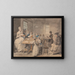 Lezione di lettura in una scuola femminile - Elias Martin — quadro incorniciato alla parete