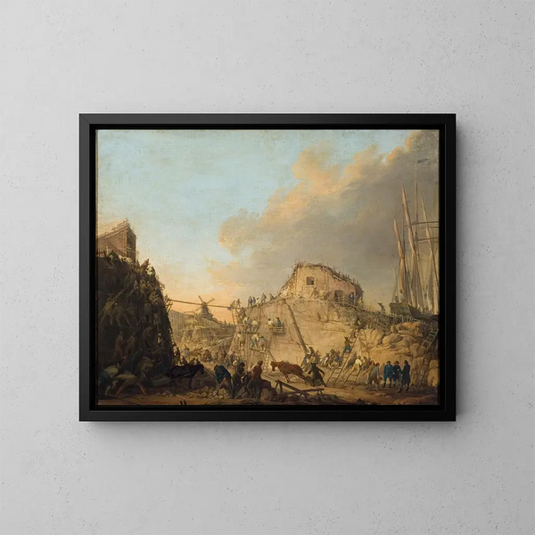 Il molo a Sveaborg - Elias Martin — quadro incorniciato alla parete