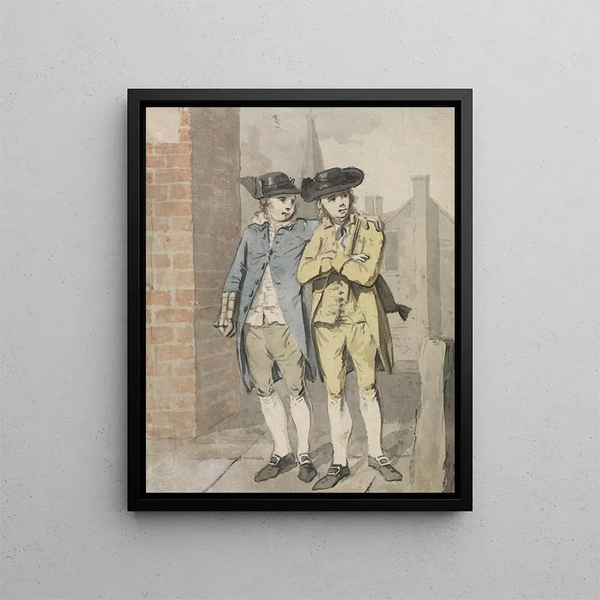 Due scolari - Elias Martin — quadro incorniciato alla parete