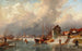 Paesaggio di canale in inverno - Elias Pieter van Bommel — vista dell’opera