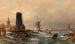 Scierie olandese, mulino ad acqua e mulino per farina vicino ad Amsterdam - Elias Pieter van Bommel — vista dell’opera