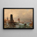 Scierie olandese, mulino ad acqua e mulino per farina vicino ad Amsterdam - Elias Pieter van Bommel — quadro incorniciato alla parete