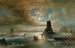 Notte alla luce della luna in inverno all'aperto ad Amsterdam - Elias Pieter van Bommel — vista dell’opera